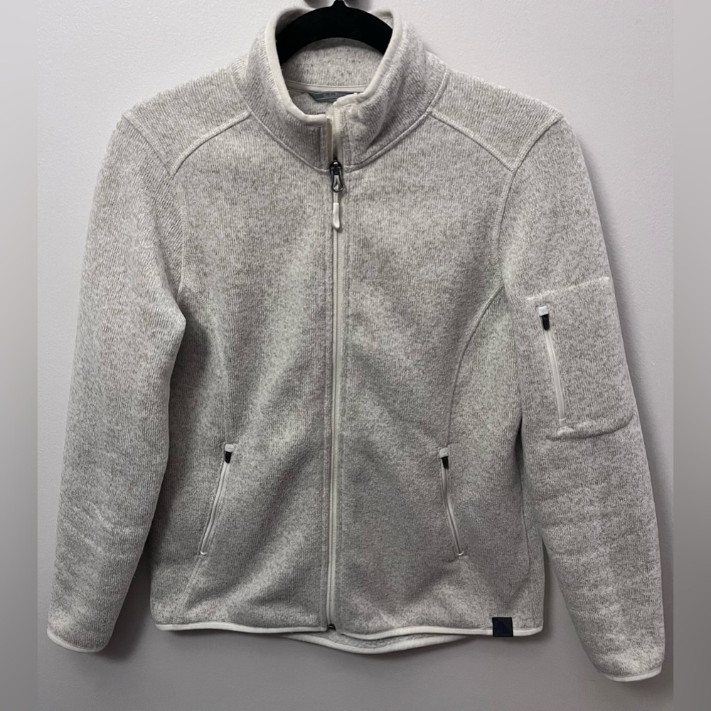 L.L. Bean Cream Fleece Jacket